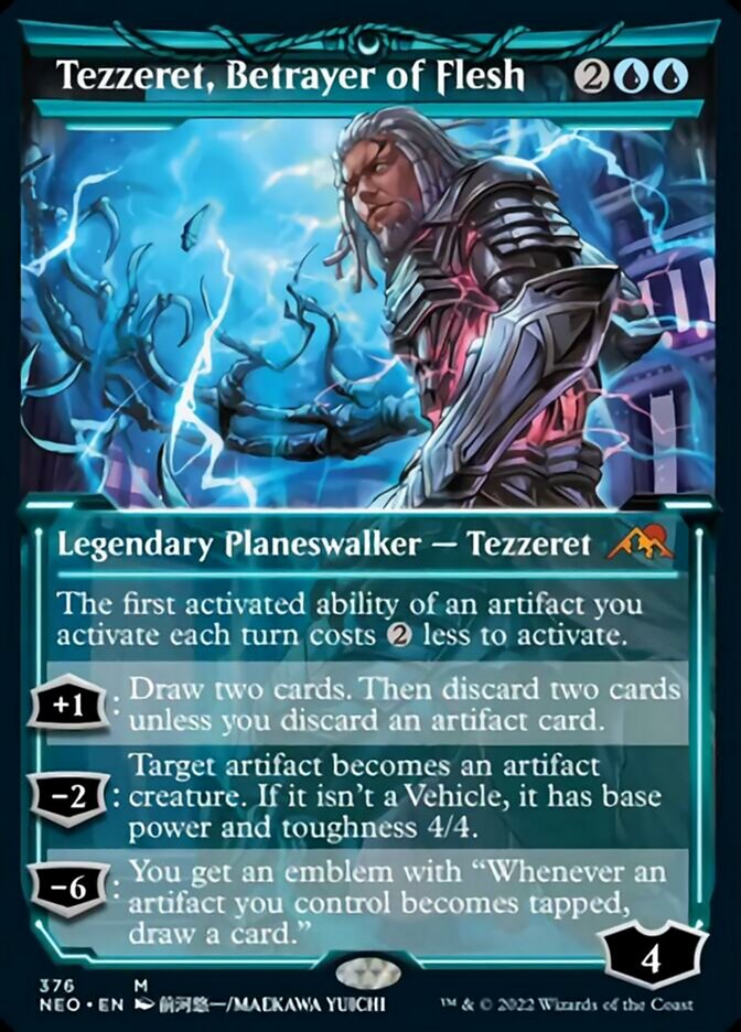 Tezzeret, Betrayer of Flesh (Showcase Soft Glow) [Kamigawa: Neon Dynasty] - The Mythic Store | 24h Order Processing