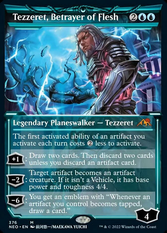 Tezzeret, Betrayer of Flesh (Showcase Soft Glow) [Kamigawa: Neon Dynasty] - The Mythic Store | 24h Order Processing