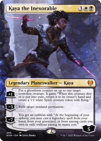 Kaya the Inexorable (Borderless) [Kaldheim] - The Mythic Store | 24h Order Processing