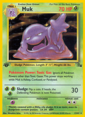 Muk (13/62) [Fossil 1st Edition] - The Mythic Store | 24h Order Processing