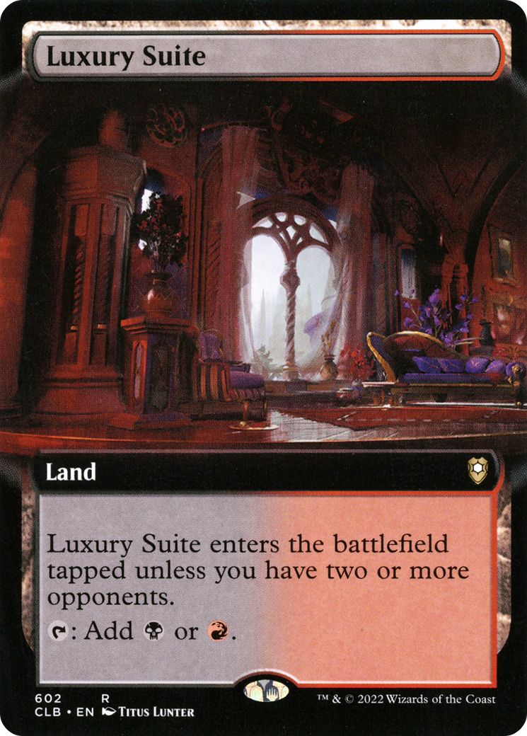 Luxury Suite (Extended Art) [Commander Legends: Battle for Baldur's Gate] - The Mythic Store | 24h Order Processing