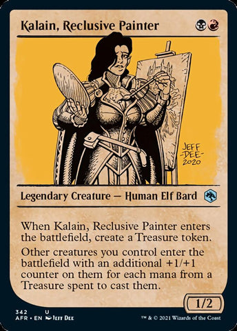 Kalain, Reclusive Painter (Showcase) [Dungeons & Dragons: Adventures in the Forgotten Realms] - The Mythic Store | 24h Order Processing