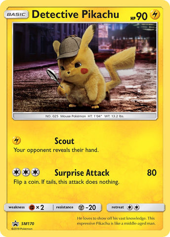 Detective Pikachu (SM170) [Sun & Moon: Black Star Promos] - The Mythic Store | 24h Order Processing