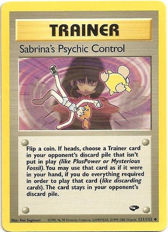 Sabrina's Psychic Control (121/132) [Gym Challenge Unlimited] - The Mythic Store | 24h Order Processing