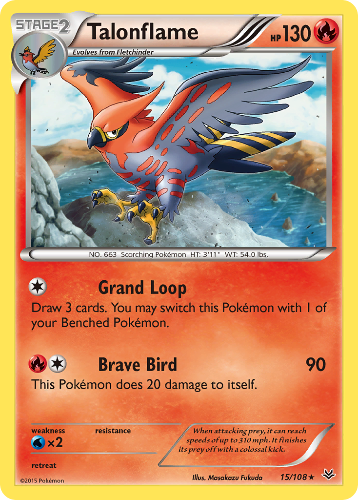 Talonflame (15/108) [XY: Roaring Skies] - The Mythic Store | 24h Order Processing