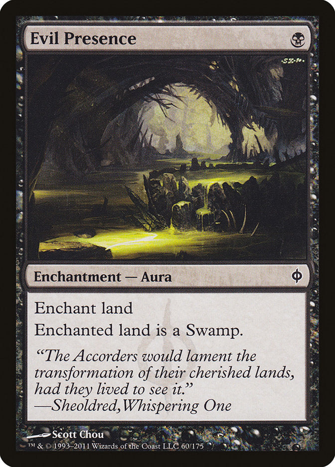Evil Presence [New Phyrexia] - The Mythic Store | 24h Order Processing