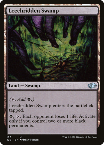 Leechridden Swamp [Jumpstart 2022] - The Mythic Store | 24h Order Processing