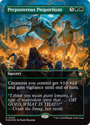 Preposterous Proportions (Borderless) (Mana Foil) [Foundations] - The Mythic Store | 24h Order Processing