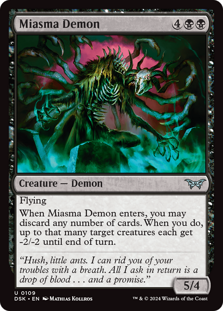 Miasma Demon [Duskmourn: House of Horror] - The Mythic Store | 24h Order Processing