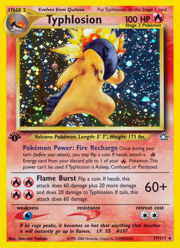 Typhlosion (17/111) [Neo Genesis 1st Edition] - The Mythic Store | 24h Order Processing