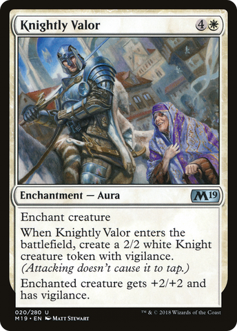 Knightly Valor [Core Set 2019] - The Mythic Store | 24h Order Processing