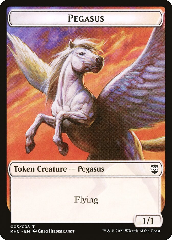 Kithkin Soldier // Pegasus Double-Sided Token [Kaldheim Commander Tokens] - The Mythic Store | 24h Order Processing