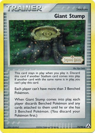 Giant Stump (75/92) (Stamped) [EX: Legend Maker] - The Mythic Store | 24h Order Processing