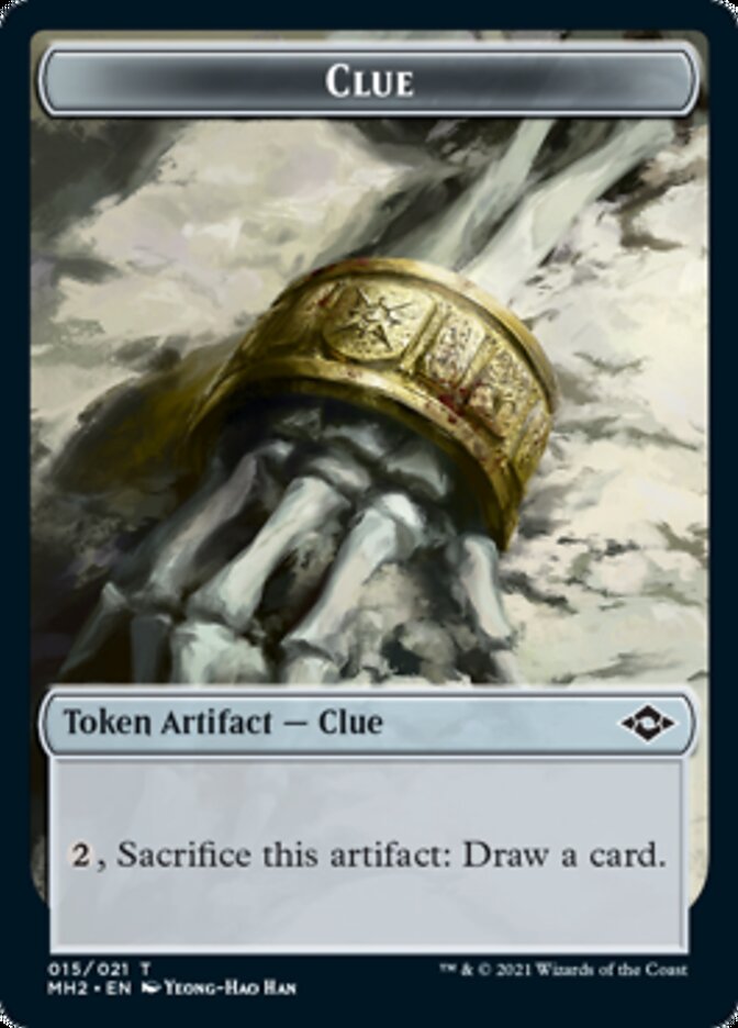 Clue (15) // Crab Double-Sided Token [Modern Horizons 2 Tokens] - The Mythic Store | 24h Order Processing