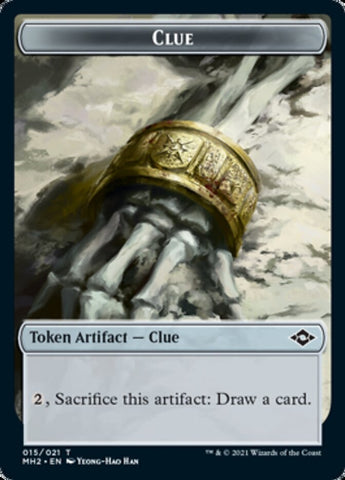 Clue (15) // Zombie Army Double-Sided Token [Modern Horizons 2 Tokens] - The Mythic Store | 24h Order Processing