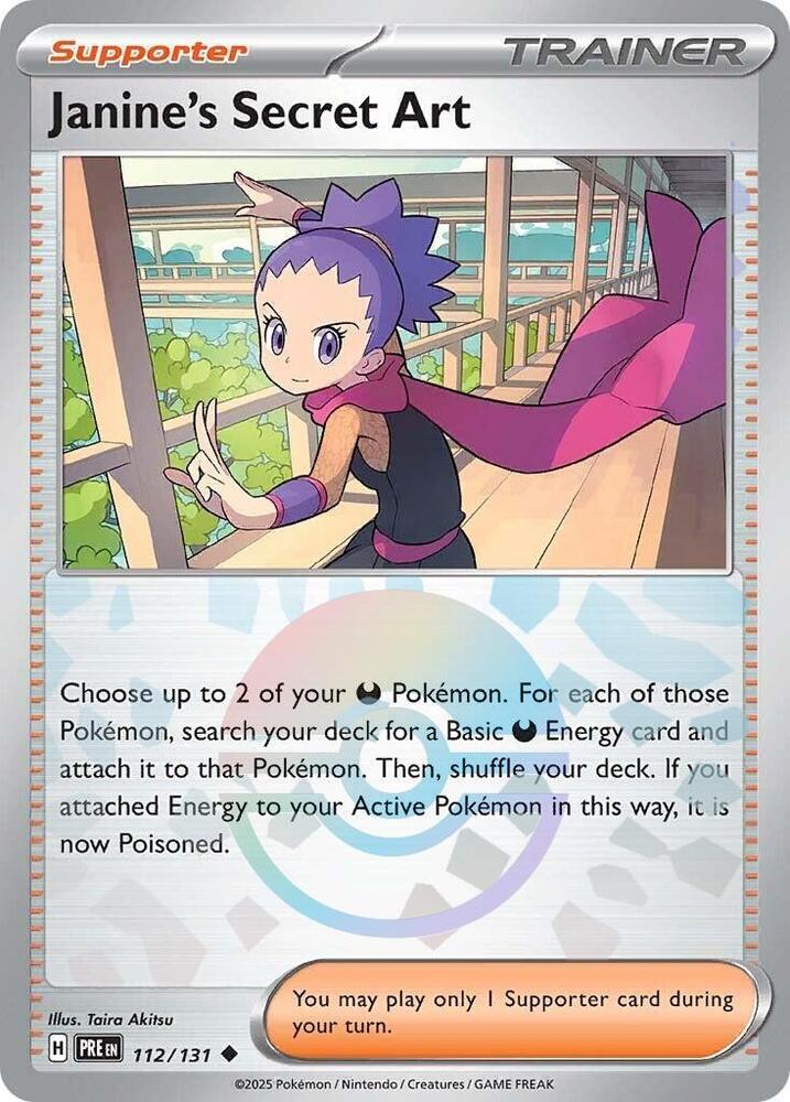 Janine's Secret Art (112/131) (Poke Ball Pattern) [Scarlet & Violet: Prismatic Evolutions] - The Mythic Store | 24h Order Processing