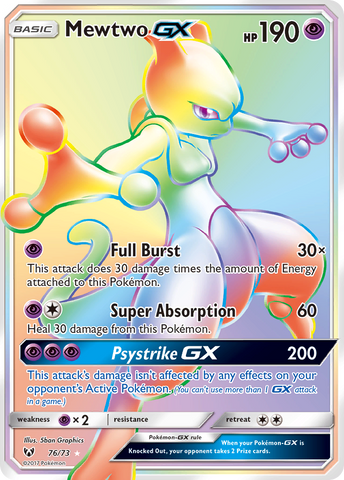 Mewtwo GX (76/73) [Sun & Moon: Shining Legends] - The Mythic Store | 24h Order Processing