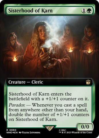 Sisterhood of Karn (Extended Art) (Surge Foil) [Doctor Who] - The Mythic Store | 24h Order Processing