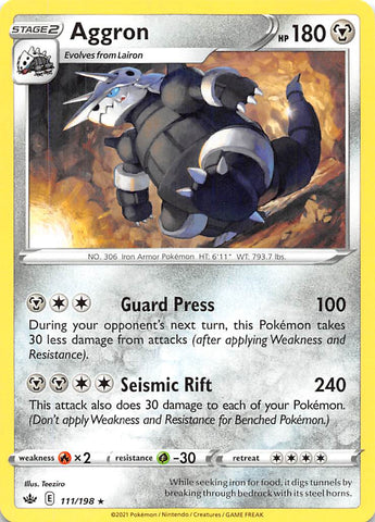Aggron (111/198) [Sword & Shield: Chilling Reign] - The Mythic Store | 24h Order Processing