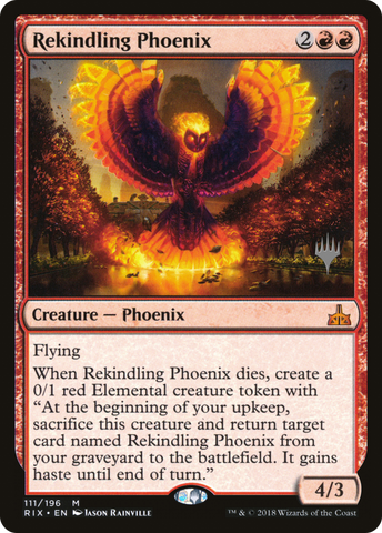 Rekindling Phoenix (Promo Pack) [Rivals of Ixalan Promos] - The Mythic Store | 24h Order Processing