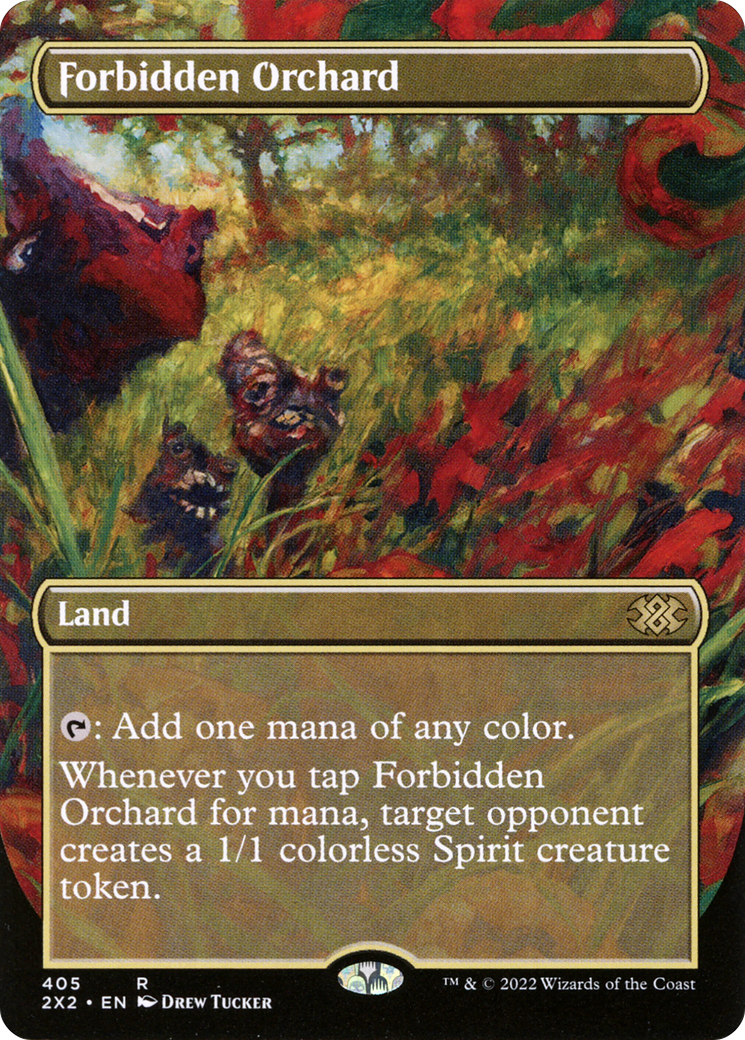 Forbidden Orchard (Borderless Alternate Art) [Double Masters 2022] - The Mythic Store | 24h Order Processing