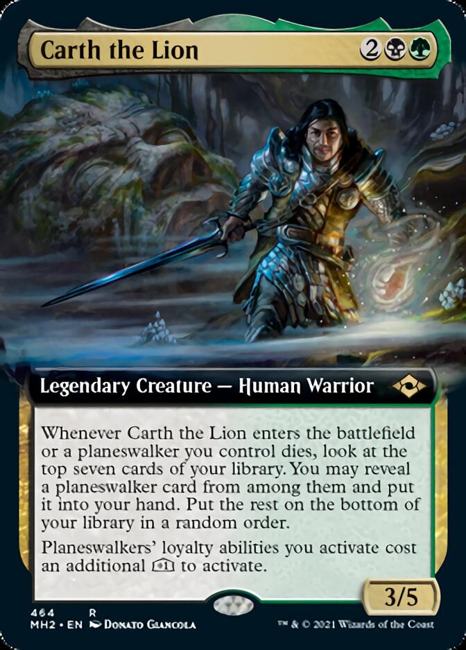 Carth the Lion (Extended Art) [Modern Horizons 2] - The Mythic Store | 24h Order Processing