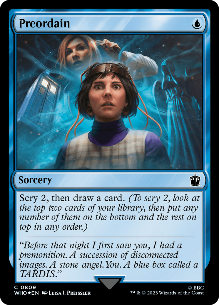 Preordain (Surge Foil) [Doctor Who] - The Mythic Store | 24h Order Processing