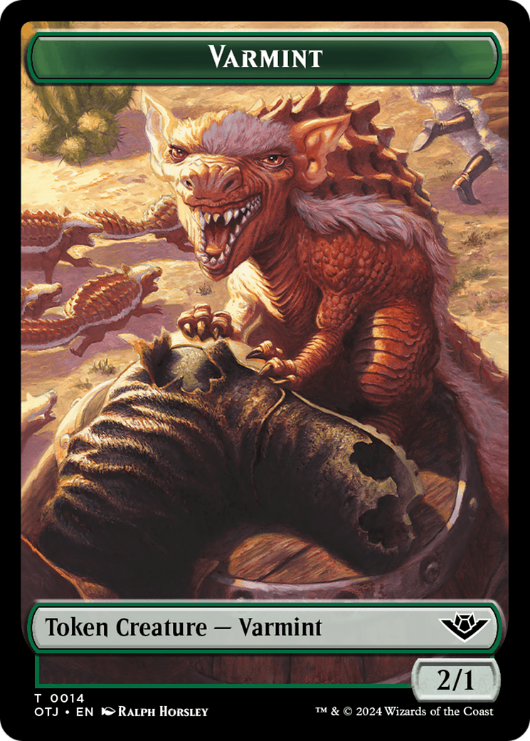 Treasure // Varmint Double-Sided Token [Outlaws of Thunder Junction Tokens] - The Mythic Store | 24h Order Processing