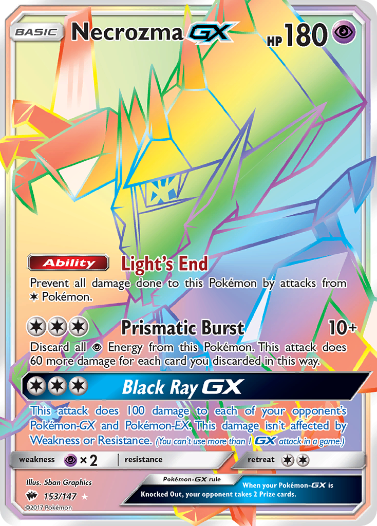 Necrozma GX (153/147) [Sun & Moon: Burning Shadows] - The Mythic Store | 24h Order Processing