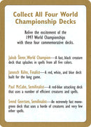 1997 World Championships Ad [World Championship Decks 1997] - The Mythic Store | 24h Order Processing