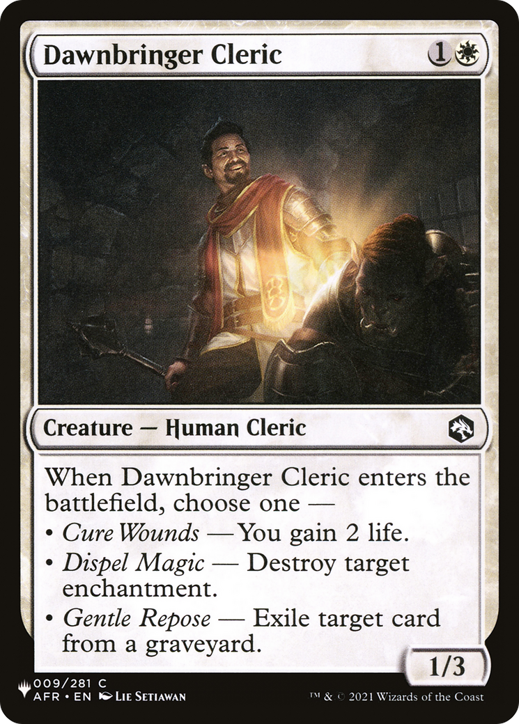 Dawnbringer Cleric [The List Reprints] - The Mythic Store | 24h Order Processing