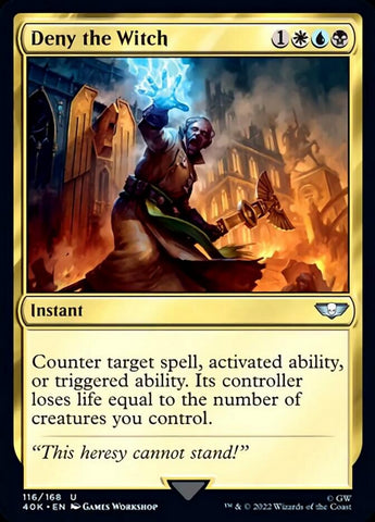 Deny the Witch (Surge Foil) [Warhammer 40,000] - The Mythic Store | 24h Order Processing
