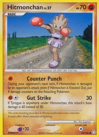 Hitmonchan (99/146) [Diamond & Pearl: Legends Awakened] - The Mythic Store | 24h Order Processing