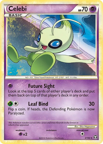 Celebi (3/102) (Movie Exclusive) [HeartGold & SoulSilver: Triumphant] - The Mythic Store | 24h Order Processing