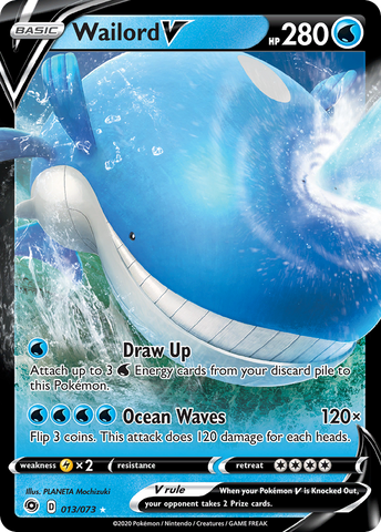 Wailord V (013/073) [Sword & Shield: Champion's Path] - The Mythic Store | 24h Order Processing
