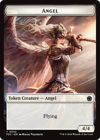 Angel (0002) // The Monarch Double-Sided Token [Foundations Commander Tokens] - The Mythic Store | 24h Order Processing