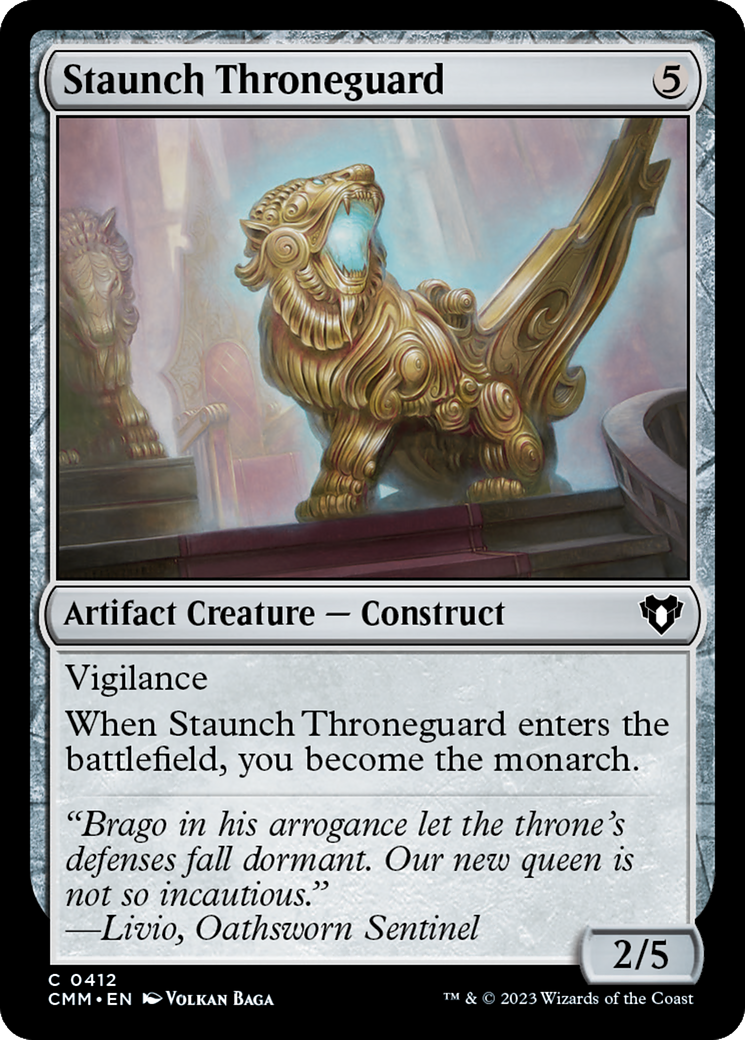 Staunch Throneguard [Commander Masters] - The Mythic Store | 24h Order Processing