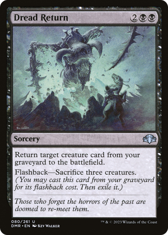 Dread Return [Dominaria Remastered] - The Mythic Store | 24h Order Processing
