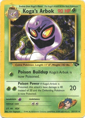 Koga's Arbok (25/132) [Gym Challenge Unlimited] - The Mythic Store | 24h Order Processing