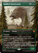 Quilled Greatwurm (Borderless) (Mana Foil) [Foundations] - The Mythic Store | 24h Order Processing