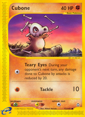 Cubone (72/147) [Aquapolis] - The Mythic Store | 24h Order Processing
