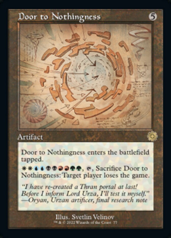 Door to Nothingness (Retro Schematic) [The Brothers' War Retro Artifacts] - The Mythic Store | 24h Order Processing
