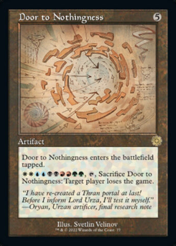 Door to Nothingness (Retro Schematic) [The Brothers' War Retro Artifacts] - The Mythic Store | 24h Order Processing