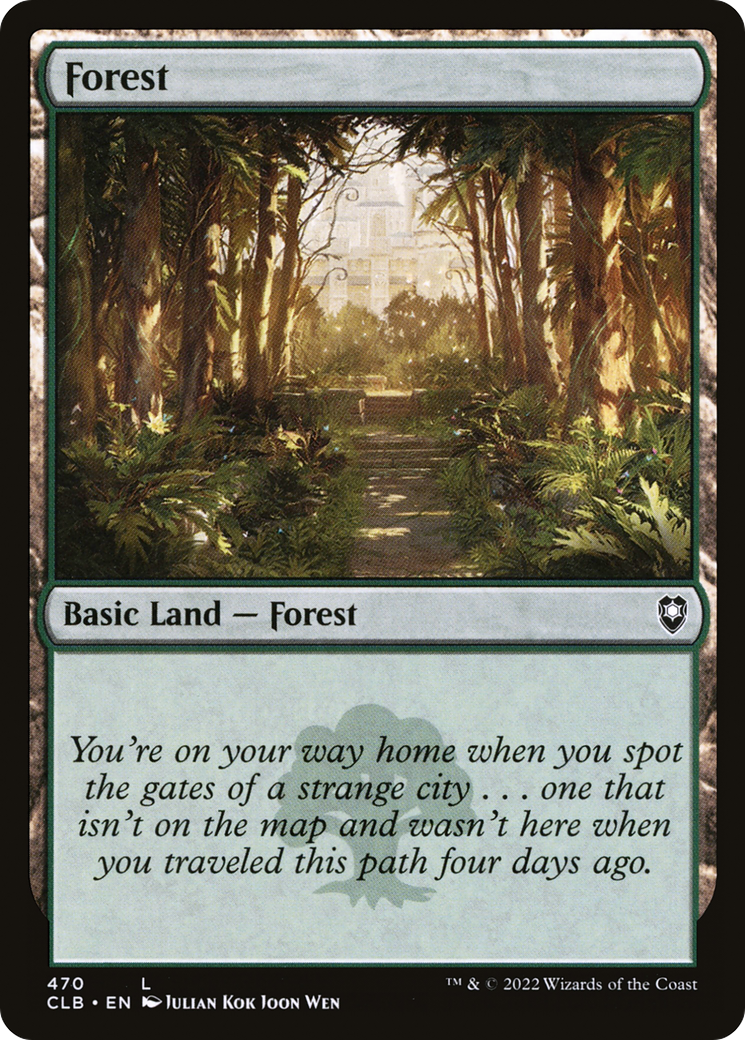 Forest (470) [Commander Legends: Battle for Baldur's Gate] - The Mythic Store | 24h Order Processing