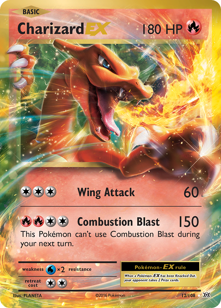 Charizard EX (12/108) [XY: Evolutions] - The Mythic Store | 24h Order Processing