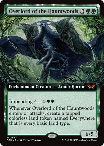 Overlord of the Hauntwoods (Extended Art) [Duskmourn: House of Horror] - The Mythic Store | 24h Order Processing