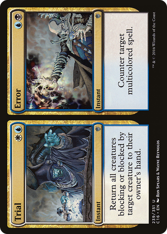 Trial // Error [Commander 2016] - The Mythic Store | 24h Order Processing