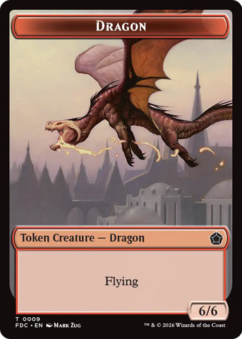 Dragon (0009) // Treasure Double-Sided Token [Foundations Commander Tokens] - The Mythic Store | 24h Order Processing
