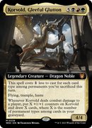 Korvold, Gleeful Glutton (Extended Art) [Wilds of Eldraine Commander] - The Mythic Store | 24h Order Processing