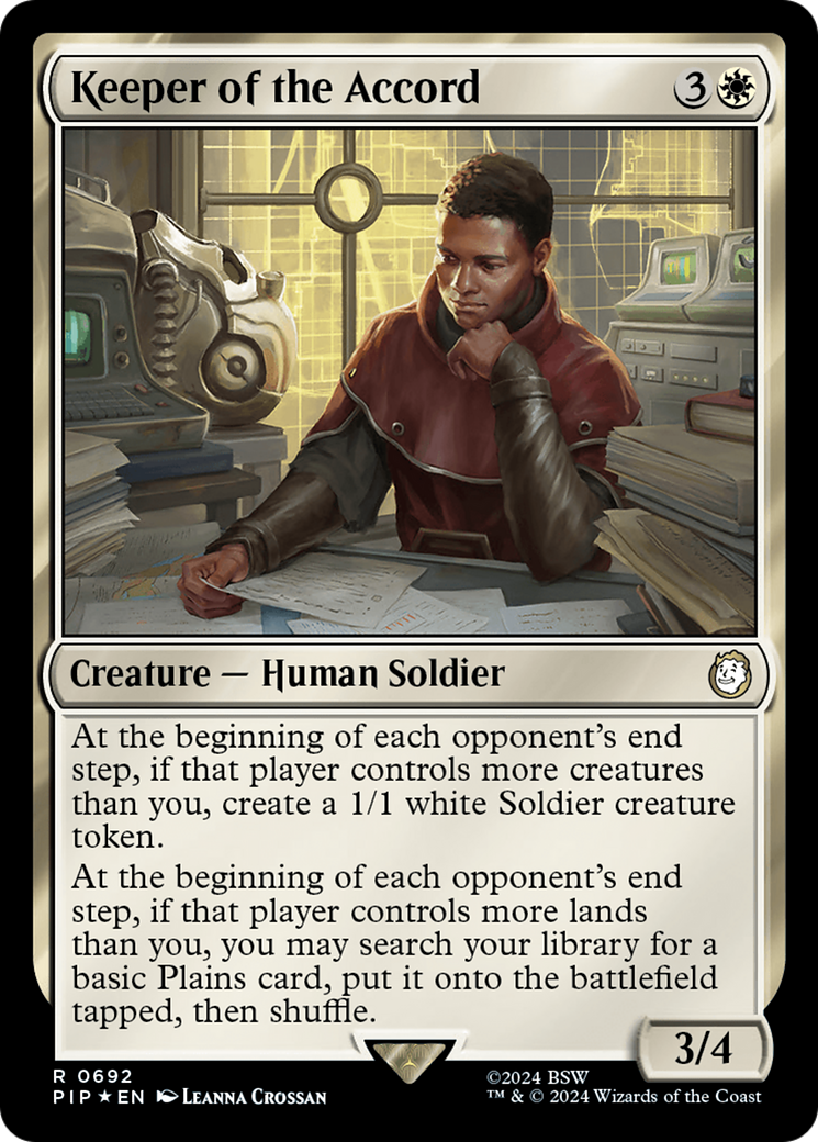 Keeper of the Accord (Surge Foil) [Fallout] - The Mythic Store | 24h Order Processing